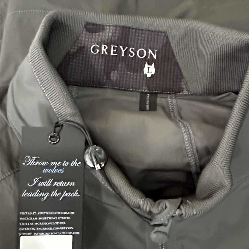 Greyson Trailwolf Lightweight Windproof Golf Jacket, Men's L   NWT